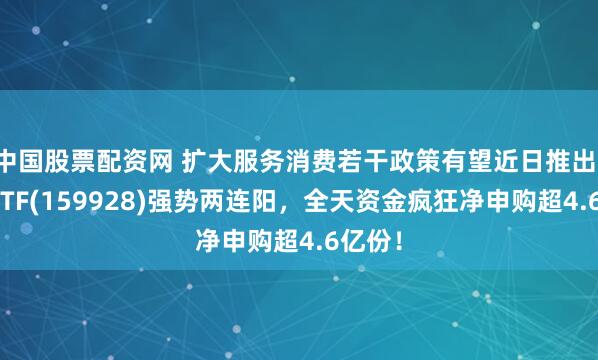 中国股票配资网 扩大服务消费若干政策有望近日推出！消费ETF(159928)强势两连阳，全天资金疯狂净申购超4.6亿份！